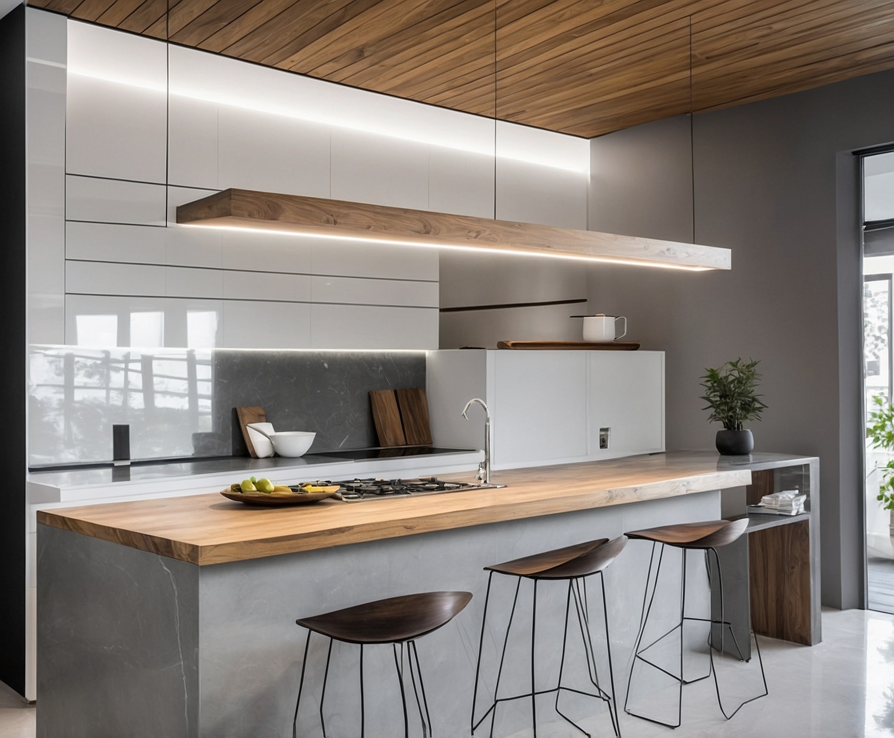 Cocina moderna y funcional renovada